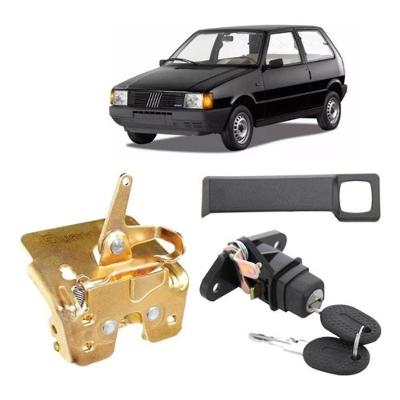 Kit Fechadura Cilindro Maçaneta Porta Malas Fiat Uno e Mille 1996 a 2003 Universal
