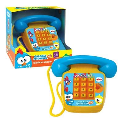 Telefone Sonoro Galinha Pintadinha Mini com Música para Crianças Elka