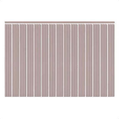 Kit Cabeceira Flexível Painel Eva Ripado King Autocolante Rosa em Mdf Meu Rodapé