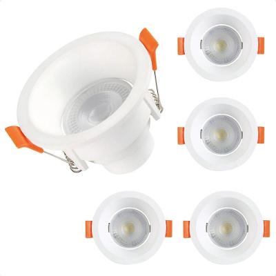 Kit 5 Spot de LED Recuado Redondo 6W 6500K Branco Bivolt Blumenau Iluminação