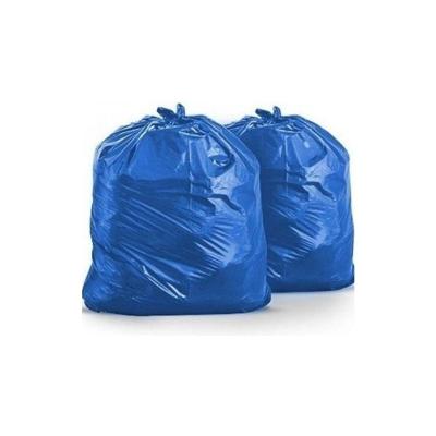 Saco para Lixo Extra Reforçado 100L Polietileno Abertura Manual Azul Pacote com 100