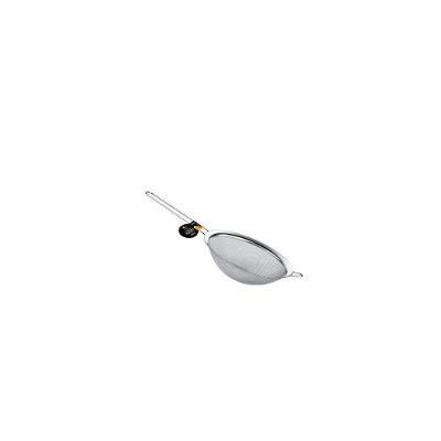 Kit 4 Peneiras de Cozinha 8cm Aço Inox Malha Fina com Cabo Longo para Preparos Diversos