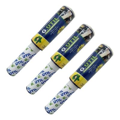 Kit 3 Filme de Pvc Esticável 12cmx70m Transparente Atóxico Multiuso Guarufilme