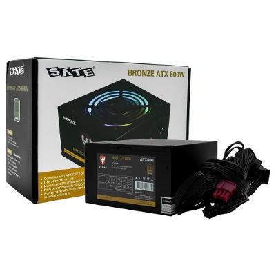 Fonte de Alimentação ATX600 600W ATX 80 Plus Bronze para Computador Satellite