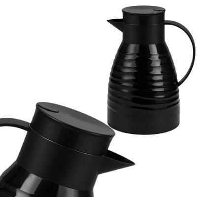 Garrafa Térmica Capri 1L com Ampola de Vidro para Café Chá e Leite Preta Fratelli