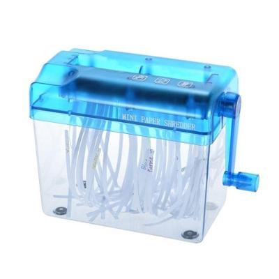 Fragmentadora Manual de Papel Utibom com Manivela para Folhas A6 com Cesto Portatil