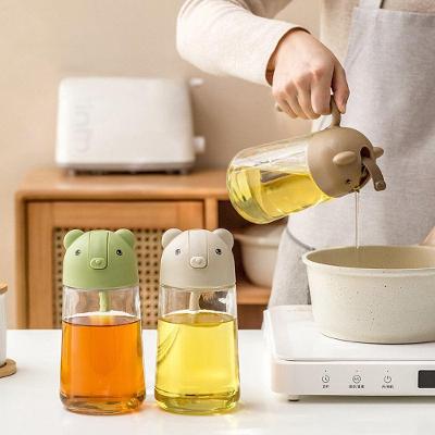 Galheteiro Tipo Jarra 360ML Vidro Resistente com Tampa e Alça para Líquidos Transparente Top Rio