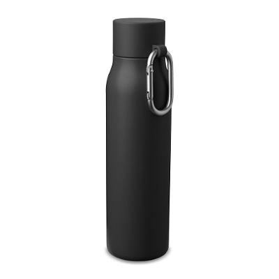 Garrafa Térmica 550ML Inox Reciclado Parede Dupla com Tampa Rosqueável Preto Asia Import