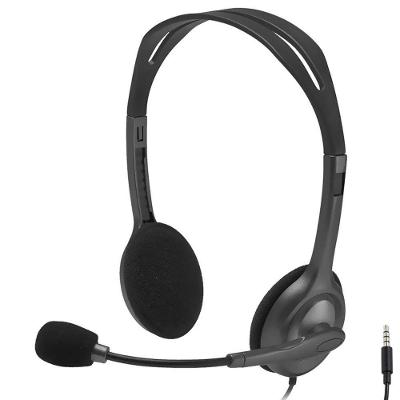 Headset H111 Stereo 981-000612 com Microfone com Cancelamento de Ruído 3.5mm Preto Logitech