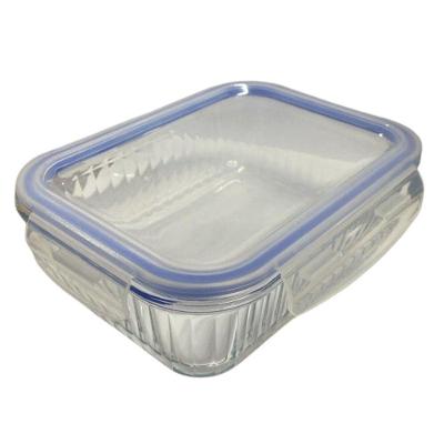 Pote de Vidro Hermético Borossilicato 1040ML com Tampa de Silicone Azul para Cozinha Lehaví