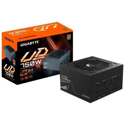 Fonte de Alimentação ATX Modular 750W 80 Plus Gold GP-UD750GM Gigabyte