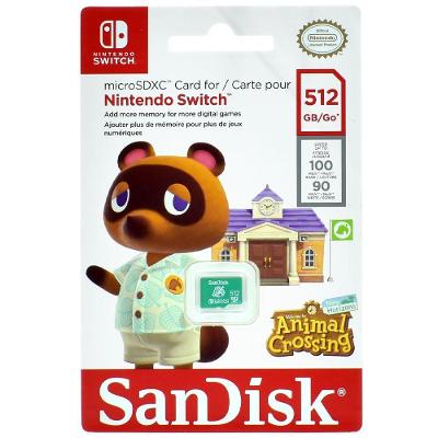 Cartão de Memória Micro SD Nintendo Switch 512GB SDSQXAO-512G-GNCZN Sandisk
