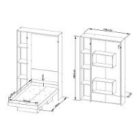 Cama Multifuncional Juvenil Solteiro Articulada Dobrável CM8013 Branco - Tecno Mobili - 3