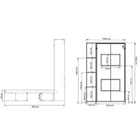 Cama Multifuncional Juvenil Solteiro Articulada Dobrável CM8013 Branco - Tecno Mobili