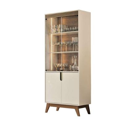 Cristaleira Paraty 4 Portas 3 Prateleiras em MDP e MDF 70cm Off White Loja Doce Lar