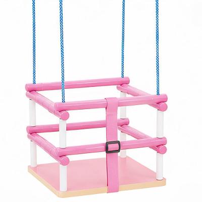 Balanço Infantil para Bebê com Cinto de Segurança 35kg Rosa em MDF Certificado Inmetro Yeet