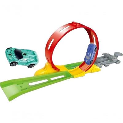 Brinquedo Infantil Carrinho Lançador Ejection Truck com Pista 360 Graus Transparente First Bikes