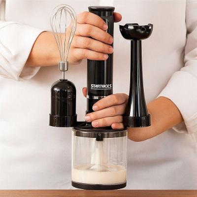 Kit Mixer Processador e Batedor de Alimentos 3 em 1 Startools 200W Preto 220V