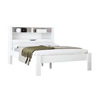 Cama de Casal Invicta com Baú + 2 Nichos Branco - Santos Andirá - 1