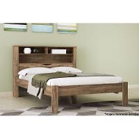 Cama de Casal Invicta com Baú + 2 Nichos Branco - Santos Andirá