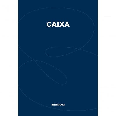 Livro Caixa Grande 100 Folhas Modelo Deve X Cai para Controle Financeiro Azul