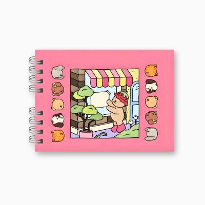Livro de Colorir Utibom Capa Dura com 48 Páginas Papel 180g Rosa
