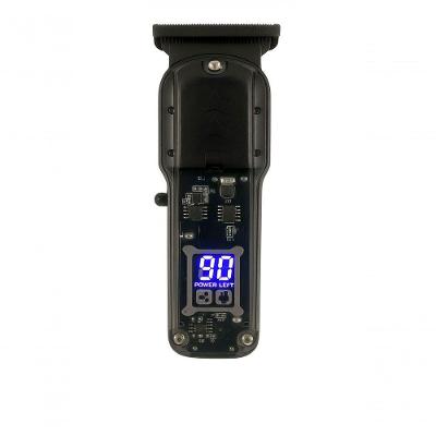Máquina de Cortar Cabelo Utibom TY-8268 Lâmina Aço Inoxidável sem Fio Visor Digital Preto