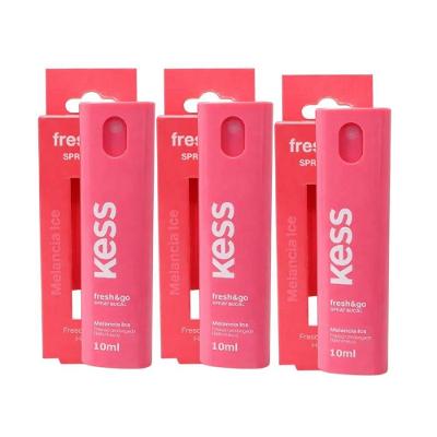Kit 3 Spray Bucal Kess Fresh & Go Classic Melancia para Mau Hálito sem Álcool 3x10ml