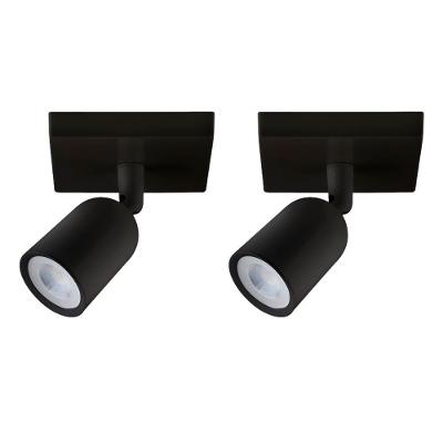 Kit 2 Spot de LED Sobrepor Direct MR16 Linear 4W 4000K Amarelo Quente Preto Taschibra