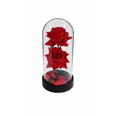 Luminária Decorativa de Mesa Led com Cúpula Transparente Rosa Design Romântico Top Rio Comercial