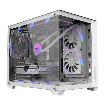 Gabinete Gamer Forcefield V2 White Ghost Mid-tower Mini ITX Micro ATX Branco Pcyes