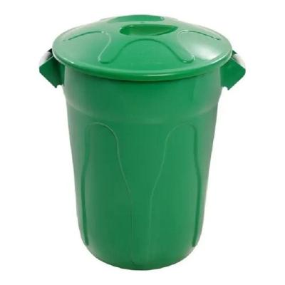 Lixeira para Cozinha CR60 60L Polipropileno com Tampa Abertura Manual Verde