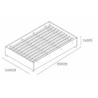 Cama de Casal de Mônaco Branco/Neve - Tcil Móveis - 3