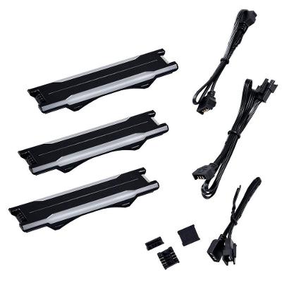 Kit Lateral Argb P28ARGB-B com Ventoinhas 120mm para Gabinete Preto Lian Li Brasil