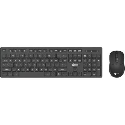 Kit Teclado e Mouse sem Fio KW201 com Layout Abnt2 Preto Lecoo