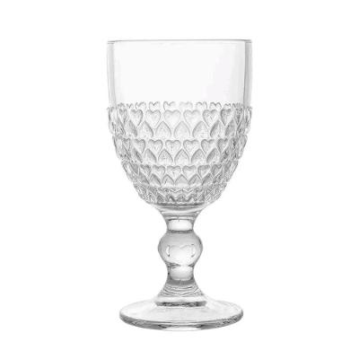 Jogo de Taças de Vidro Coração para Água 2 Unidades 330ML Transparente Lyor