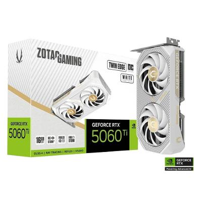 Placa de Vídeo Geforce RTX 5060 Ti Twin Edge OC 16GB GDDR7 Branco Zotac
