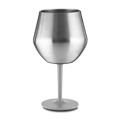 Taça Térmica Inox 350ML com Haste Removível Vira Copo para Bebidas em Aço Inox Prata