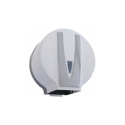 Suporte para Rolo de Papel Higiênico 300 a 600m Branco com Detalhe Cromado Unik