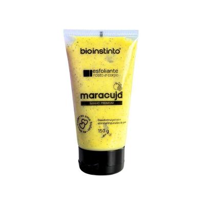 Esfoliante Corporal e Facial Maracujá 150ml com Colágeno e Extrato Natural Bio Instinto