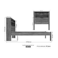 Cama Solteiro Invicta Jatoba - Santos Andirá