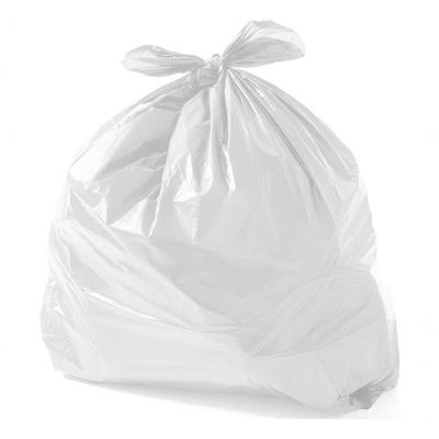 Saco de Lixo 20L Branco P6 0,06mm Pacote com 100 Unidades para Uso Doméstico