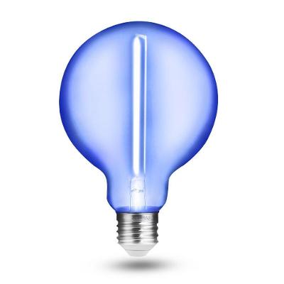 Lâmpada de Filamento LED G95 Base E27 1W Bivolt Azul Retrô Elgin