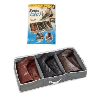Sapateira Dobrável para Botas Organizador 3 Pares em TNT com Visor Transparente Yeet