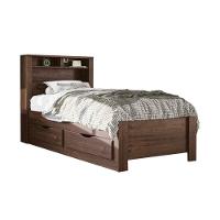 Cama Solteiro Invicta C/ 2 Gavetas Ébano - Santos Andirá - 1