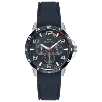 Relógio Masculino Racer Premium 6P29AMP-2A Multifunção Silicone Azul Bicolor Technos