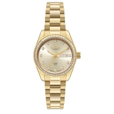 Relógio Feminino Nh06aa-1x Automático Pulseira de Aço Dourado Technos