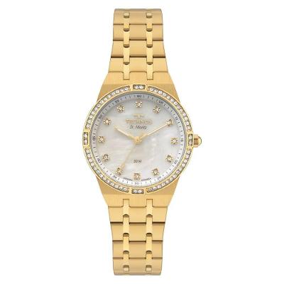 Relógio Feminino 2036NCA-1B Analógico Pulseira de Metal Dourado Technos