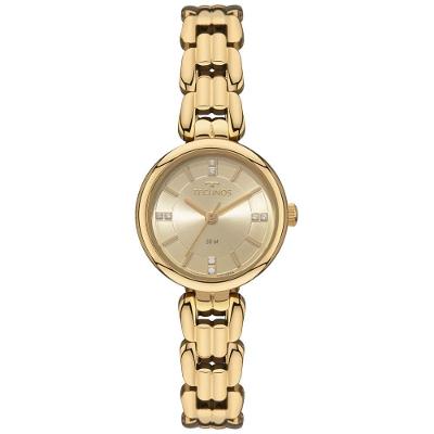 Relógio Feminino 2035NFH-1X Analógico Pulseira de Aço Dourado Technos