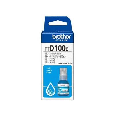 Refil de Tinta BTD100C para Impressoras Inktank Ciano Brother